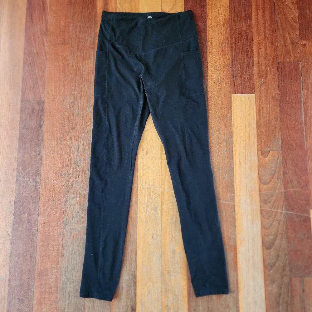 GAIAM Black Stretch Leggings Size Small